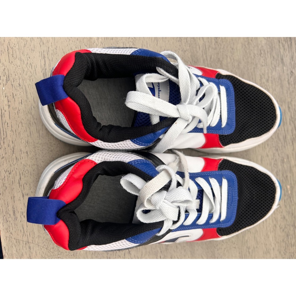 Champion Hyper V2 Next Mens 11.5 Sneakers Red White Blue CAS10807M Low Top Shoes - Picture 6 of 7
